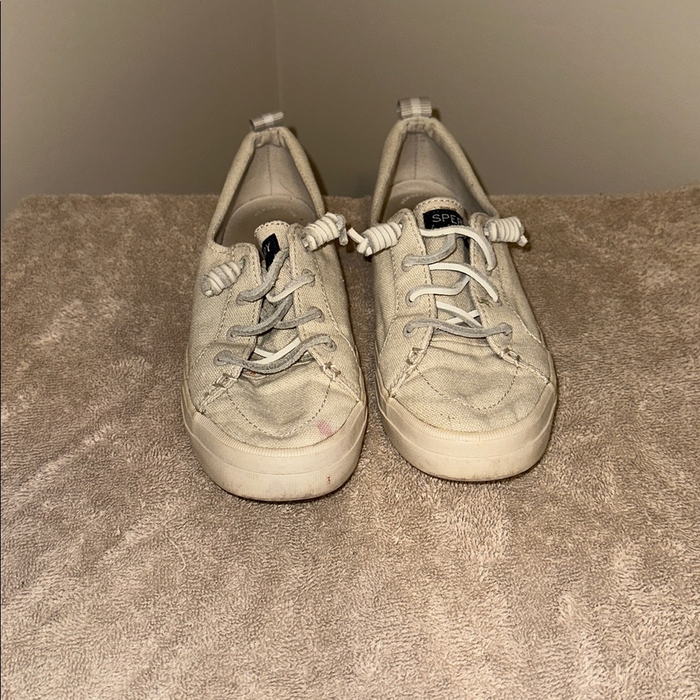 Sperry Off-White Canvas Sneakers